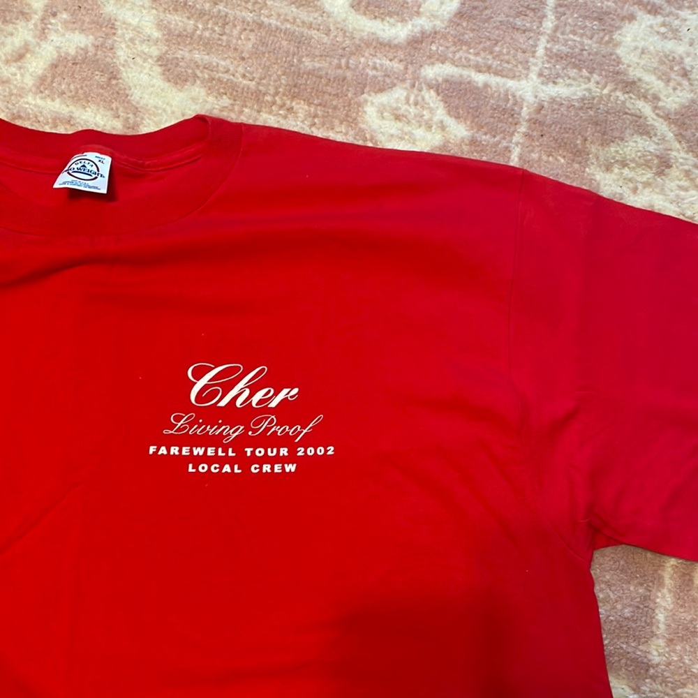 Vintage Cher tour crew shirt
